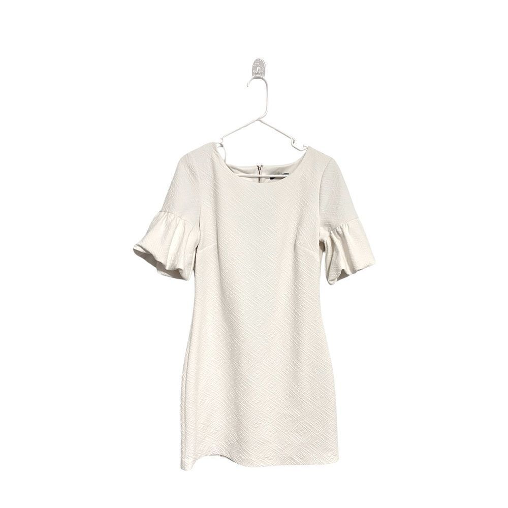 Tommy Hilfiger White Knit Dress Short Sleeve Sz 8